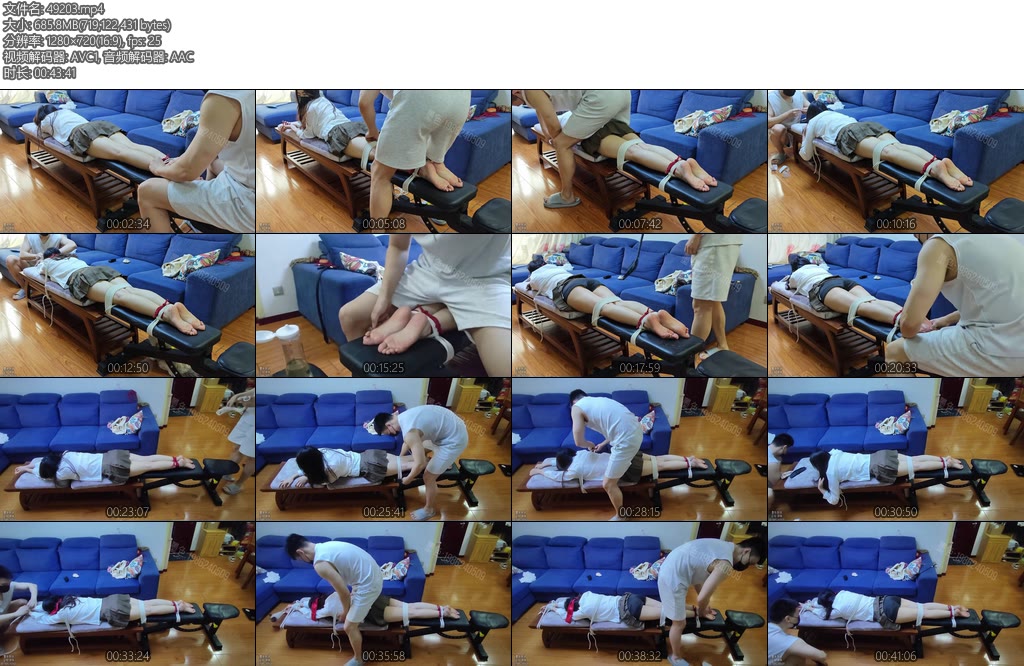 [墨色原创] 喜闻乐见的硬核挠痒鞭打过程意外抽筋抽筋状态被继续疯狂挠脚-丝依依