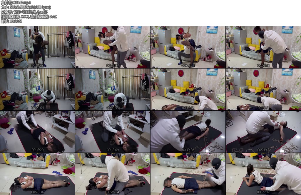 [BJ原创] 北京绳艺 黑丝JK并肘观音单腿吊并腿缚呻吟声不断全程高能定不后悔松绑后还不忘继续玩弄-丝依依