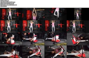 [束缘阁] 雅熙体操服白丝木马与束服架-丝依依