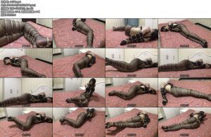 [朱雀雀] 皮质泳装加黑色丝袜后手直臂捆绑在劫难逃-丝依依