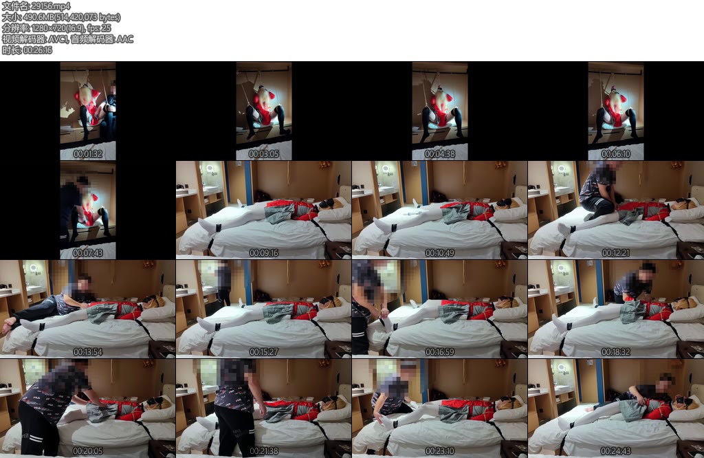 [Cosplay] 莉可丽丝锦木千束伪娘反手半吊床上固定抚摸挠痒震动-丝依依