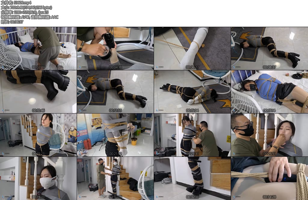 [JS原创] 字幕剧情不分正邪殊途同归第二集李然哈妮主演反杀柱缚多重捆绑严密封堵抚摸玩弄口罩原味棉袜封鼻棒棒刺激-丝依依