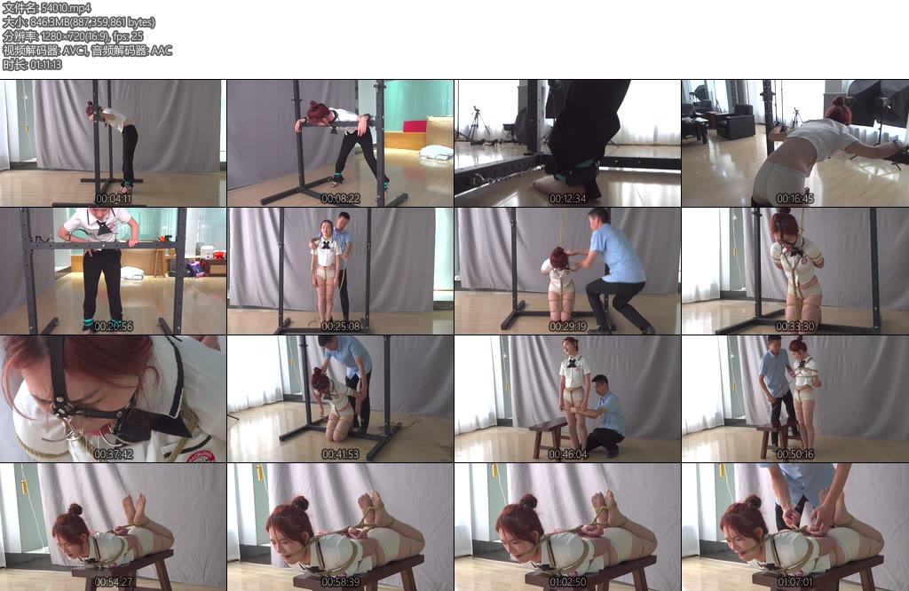 [艺束人生] 思思拘束架五花跪缚驷马放置-丝依依