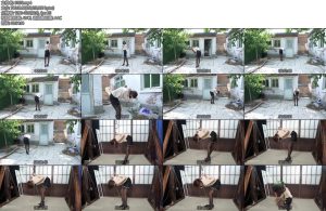 [试炼原创] 倩倩职业装吊带黑丝户外镣铐行走室内苏秦背剑弯腰限位吊放置惩罚前半段没声音-丝依依