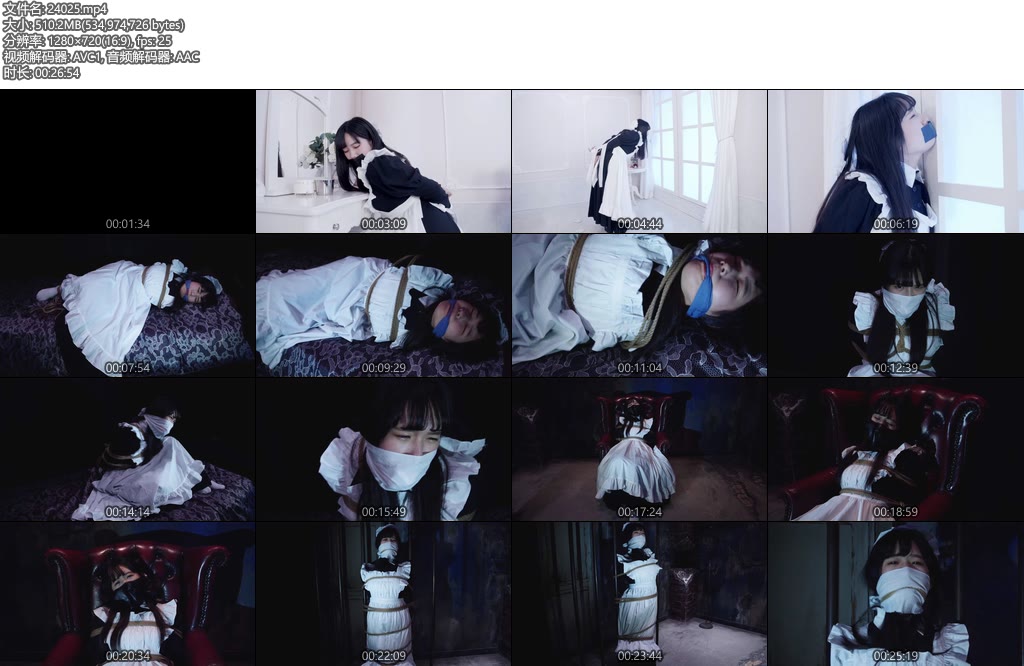 [亚洲绳艺] あるメイドさんの危難-丝依依