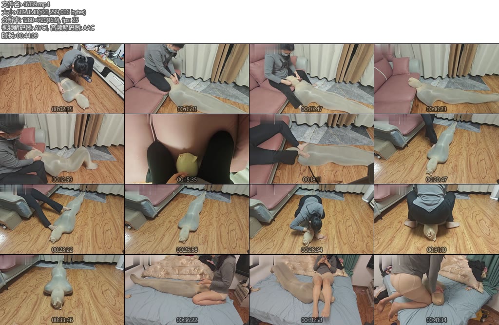 [狸猫原创] 丝袜睡袋全包坐脸踩踏玩弄女M,喜欢丝袜全包和坐脸的推荐这部-丝依依