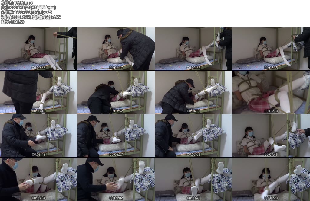 [新月原创] 小美女红豆JK制服白丝白袜绑在床上欺负她-丝依依