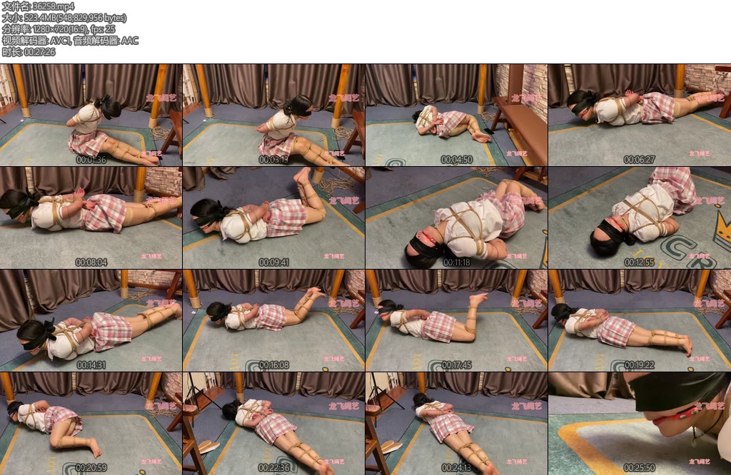 [龙飞原创] 长时间放置口球蒙眼-丝依依