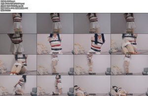 [凉叶子] 纯白叶子超紧的皮带束缚已经不想来第二遍了久违的衣物捆绑-丝依依