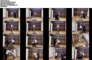 [山鬼原创] 张涵被用极其难受的姿势吊起来屁股撅高倒吊戒尺重度打屁股用脚踹舔脚打脚心用脚踩胸从来没有见过被玩弄还笑的这么开心的骚货-丝依依