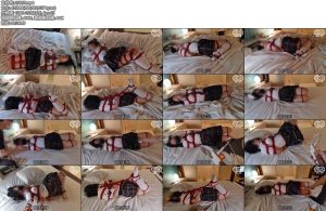 [亚洲绳艺] 制服女子が全身緊縛されたり逆海老縛りで快楽責めに遭うC子-丝依依