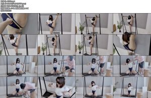 [凛凛蝶] 海砂体操服肉丝少女的母狗柔韧性训练极限一字马单腿吊放置羞辱-丝依依