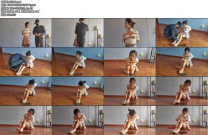 [一绳所爱] 小雅并腿海老缚放置将其一个人放置在房间挣扎等准备给小雅解绳子的时候发现她自己已经解开绳子了最后自己解开口球-丝依依