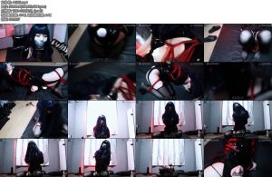 [JIOJIO原创] JIOJ缚馆 17喜多川吊带黑丝兔女郎cosTK日式红绳M腿连红绳紧缚丝袜堵嘴胶带封口内置郊狼电击放置皮鞭SP下方震动固定强高-丝依依