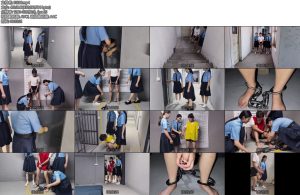 [鑫鑫原创] 新模特以墨被逮捕被佩戴连体镣铐死镣死铐因杀人被判刑带20斤镣铐-丝依依