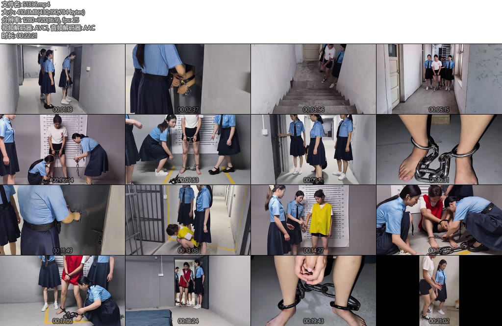 [鑫鑫原创] 新模特以墨被逮捕被佩戴连体镣铐死镣死铐因杀人被判刑带20斤镣铐-丝依依