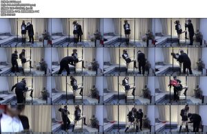 [新月原创] 佳怡高跟鞋性感佳怡被吊绑在架子上受到TD棒子丝袜堵嘴用胶带封住塑料套头的多重折磨-丝依依