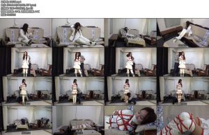 [美束映画] 模特甘然老师的秘密（01）刚批评完学生的老师转头便被撞见自缚-丝依依