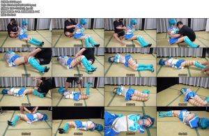 [象人原创] 小0美少女战士水手水星cos服直臂蛇缚口球挣扎-丝依依