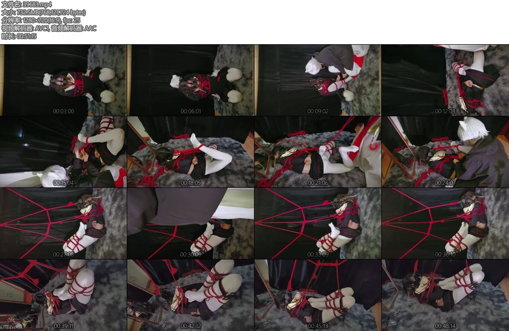 [亚洲绳艺] 聆芝士的郊狼驷马-丝依依