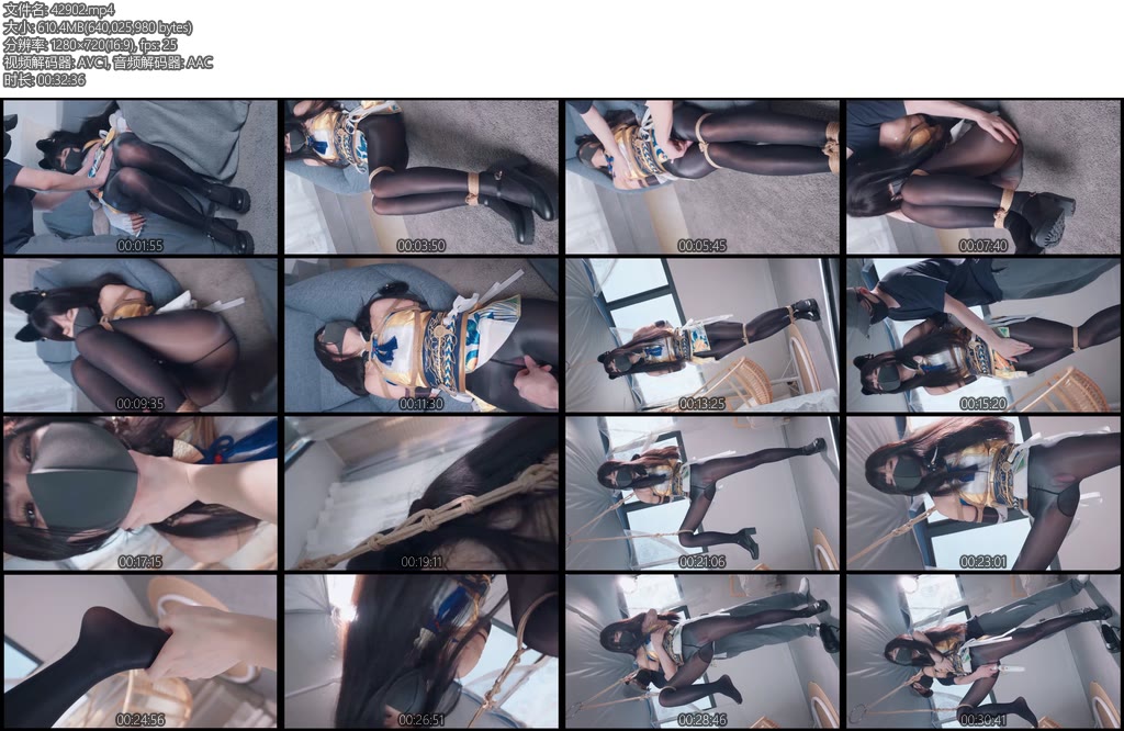 [悠米原创] cos胡桃被狂热粉丝绑架记这次的拍摄为竖屏方便大家用手机看的话体验感也会更好-丝依依