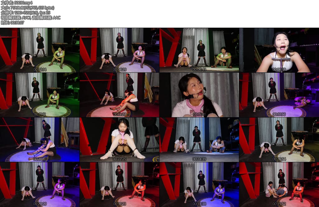 [胜景影视] 三女M金属拘束固定-丝依依