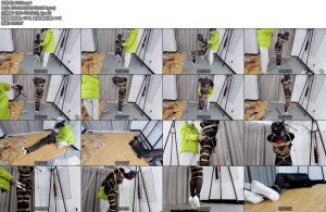 [面具原创] 面具男 伪娘特工黑衣伪娘特工007号潇潇16CM超高高跟鞋罚站榨汁忍耐逃脱训练为了能潜入敌人后方需要研习SM-丝依依