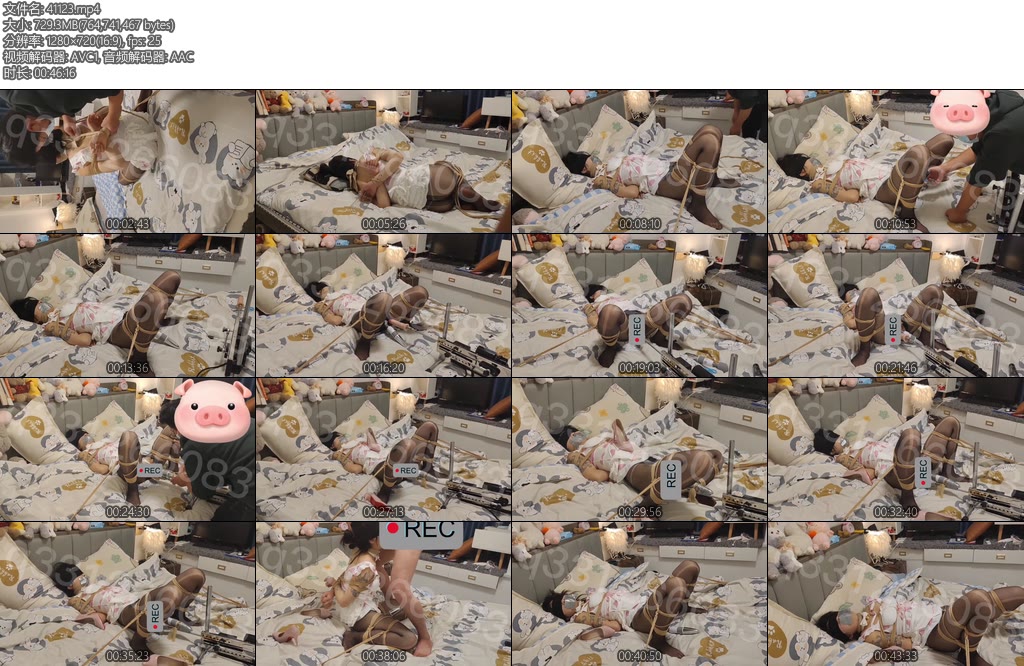 [欢乐谷] 黑丝萝莉的跑基开腿缚 说实话，我很不喜欢跑基，它没有真玩具那么有肉质感-丝依依