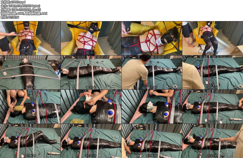 [黑魔法师] 一个半小时超长时间调教日式捆绑在椅子上电击刺激然后木乃伊固定在床上臭袜子堵嘴强制电击榨汁折磨 M被折磨到疯狂-丝依依