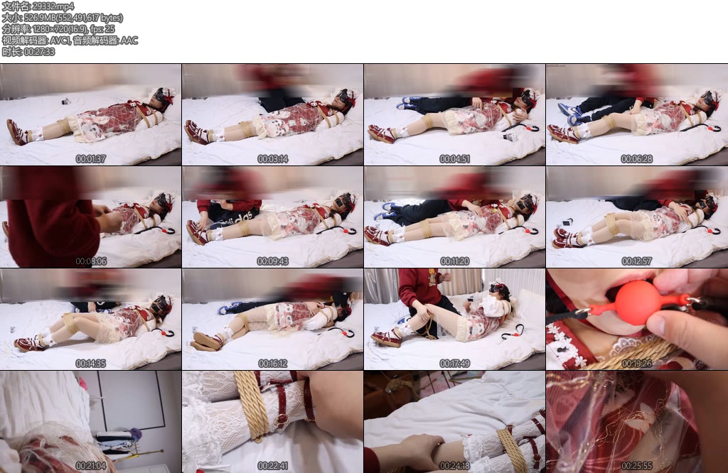 [荷仙原创] 荷约少女 先迷晕再绑少女（1）滚滚闹花灯熊猫中华风lolita裙子的紧缚捆绑训练虽然A姐姐已经很可爱了-丝依依