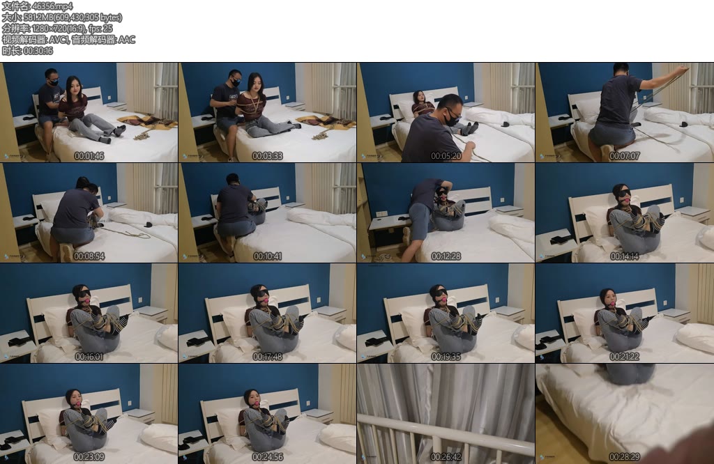 [JS原创] 哈妮棉袜团缚口球堵嘴-丝依依