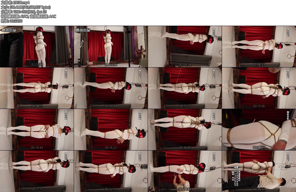 [路由原创] 超紧股绳限位电击罚站-丝依依