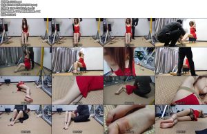 [绳之韵] 小呆圣诞节的红色欲望（第一集）脑后反手缚，坐吊TK-丝依依