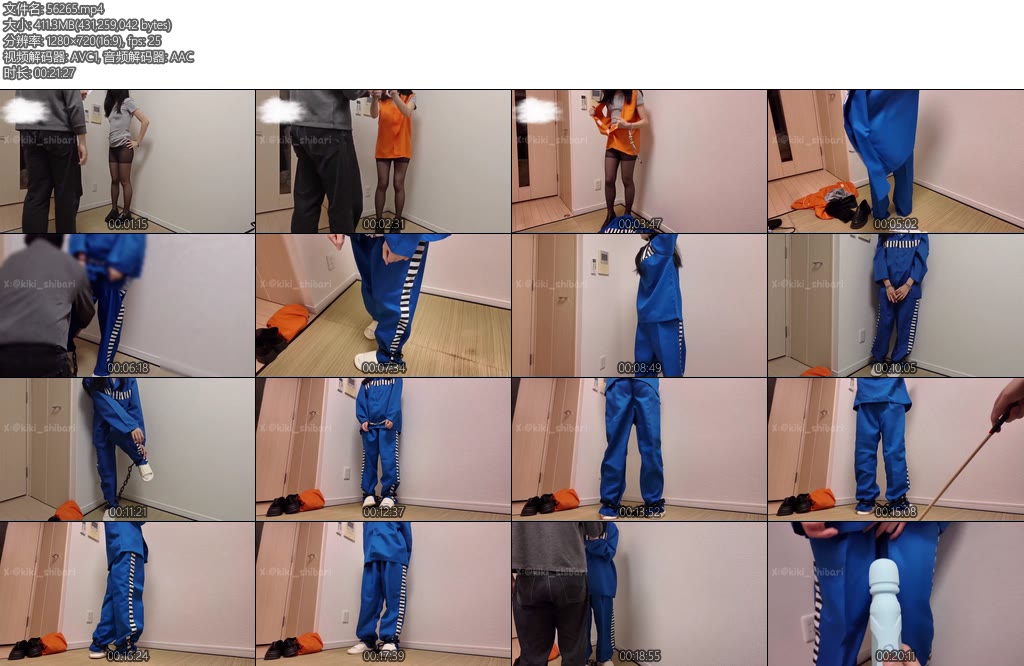 [kiki原创] 在家中被逮捕镣铐囚服深蹲扇耳光憋尿震动棒逼供-丝依依