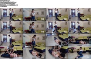 [蔚蓝艺束] 子晗体操裤被老师特训驷马捆绑-丝依依