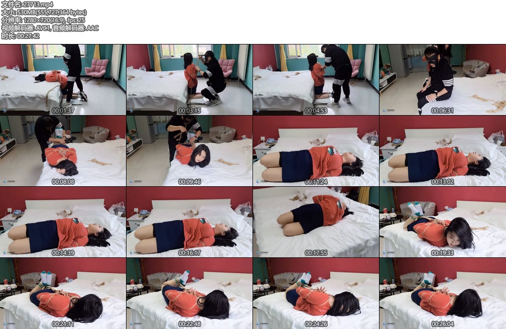 [JS原创] 雪莹 后手观音超紧驷马捆绑体验-丝依依