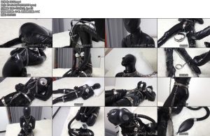 [Namarie Work] 假期我要被拘束（12）完结篇全包胶衣拘束贞操带KBY塞G塞放置全包头套防毒面具H吸Y制-丝依依