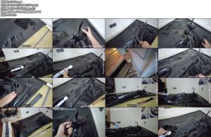 [鹿脚与猫爪] 被真空床封印的乳胶爪爪 ，乳胶衣+真空床双层包裹-丝依依