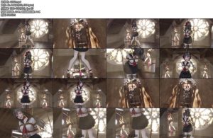 [动画片] 镜子的使用方式强制站立背手拘束开口器TD-丝依依