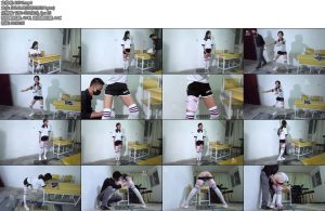 [樱束原创] 体罚有特殊爱好的女学生女学生上课看sm图片被老师发现惩罚她戴口球玩具刺激蹲马步到脚打抖偷懒就用戒尺抽打-丝依依