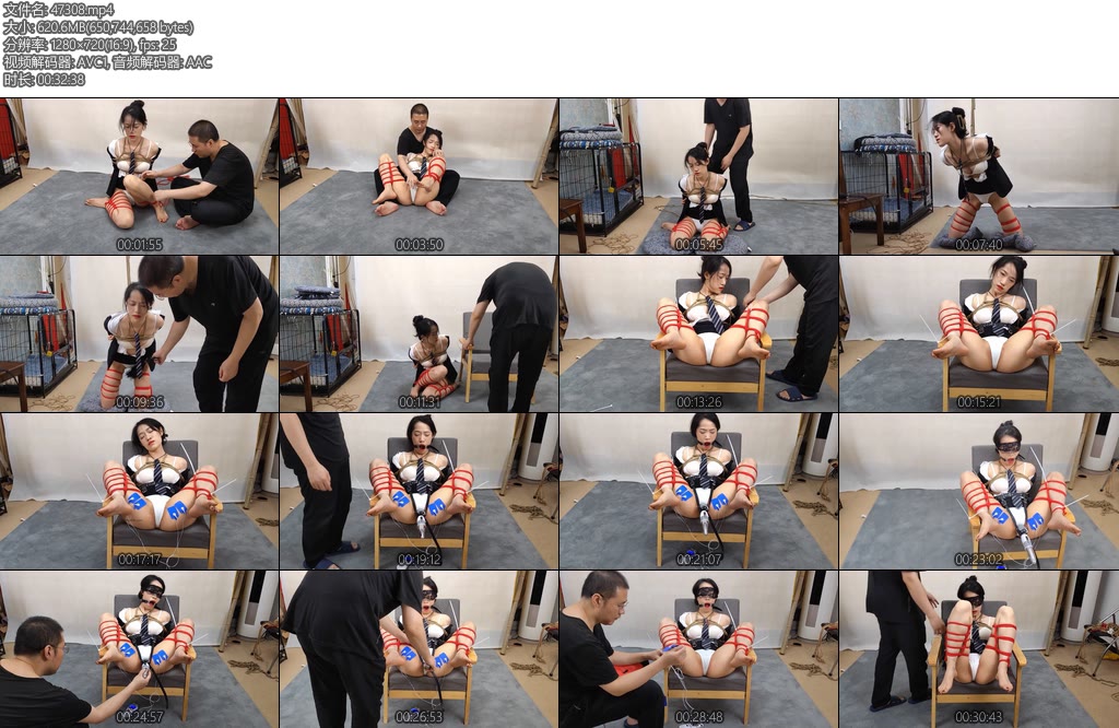 [随心原创] 雅熙被玩弄的白领母权紧紧的固定椅子上电击震动双环深候口珈-丝依依