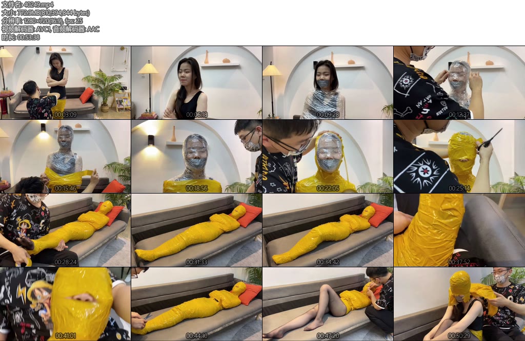 [默示录] 缚艺录小灵胶带木乃伊严丝合缝的全包-丝依依