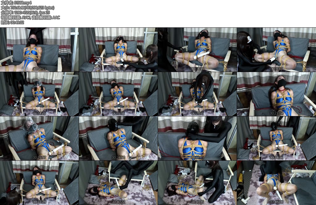 [安安的安] 歆月与安安全身严密分腿紧缚全程强制呼控油亮肉丝挣扎呻吟抖动不停经典翻白眼再现从来没有见过这么爽的小姐姐完全变成了欲望的奴隶-丝依依