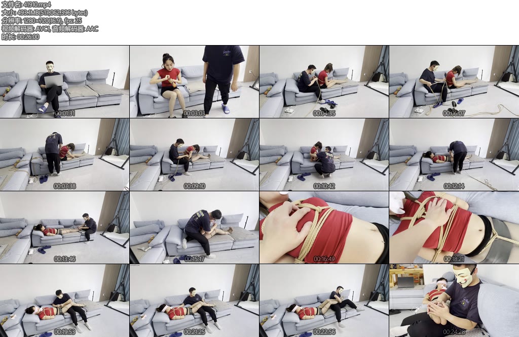 [延江艺束] 美女检察官的迷药劫难胶带蒙眼丝袜堵嘴暴力撕开丝袜上下同时玩弄强高玩弄固定放置挠脚心-丝依依