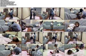 [贝特原创] 小艺黑丝白丝，口球堵嘴，直臂紧缚加驷马捆绑-丝依依