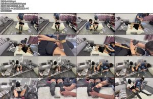 [延江艺束] 头套禁锢X_X长时间放置挣扎束缚TJTD强高电击片ZM挠脚心-丝依依