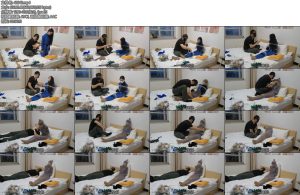 [JS原创] 宫怡蓝胶衣丝袜捆绑堵嘴胶带封堵口罩丝袜头套全包鞭打挠痒-丝依依