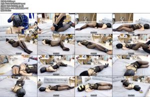 [默示录] 缚艺录小H最后的作品了丝袜塞嘴胶带封嘴后严实地套头C罩杯的小M且看且珍惜-丝依依