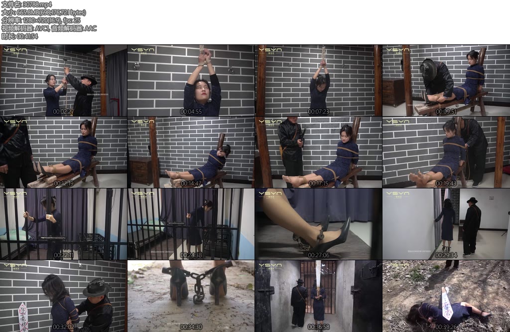 [MJ影视] 女烈梓梦 漂亮影视新秀梓梦处女作上演了一个民国女学生发传单遭到特务逮捕刑房受到酷刑至死不屈-丝依依