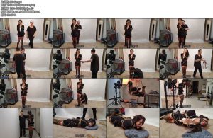 [随心原创] 陈雨溪白领装驷马悬吊马具口球-丝依依